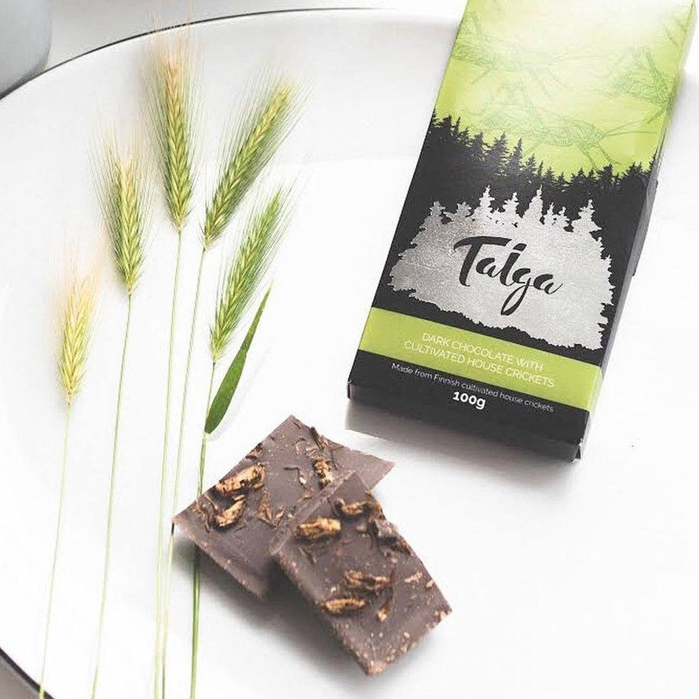 Taiga's Dark Chocolate With Cultivated House Crickets 100g Dark chocolate Taiga Chocolate 