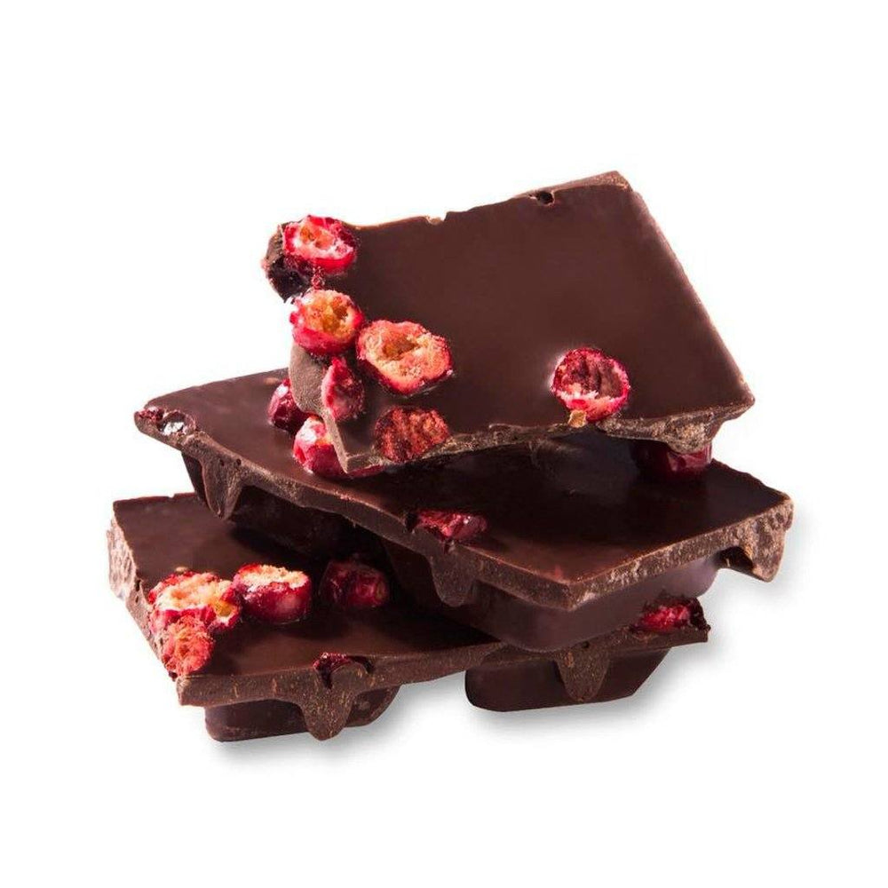 
            
                Load image into Gallery viewer, Taiga&amp;#39;s Dark Chocolate With Lingonberries 100g Dark chocolate Taiga chocolate 
            
        